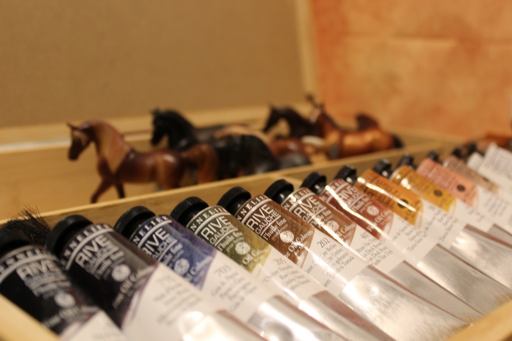 tubes de peintures à l'huile