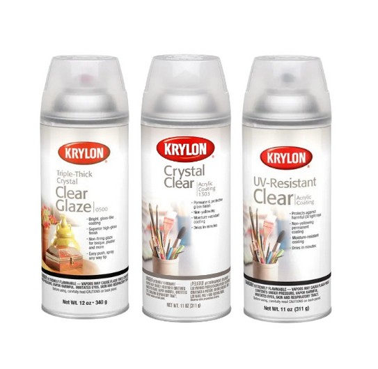 Krylon crystal clear spray