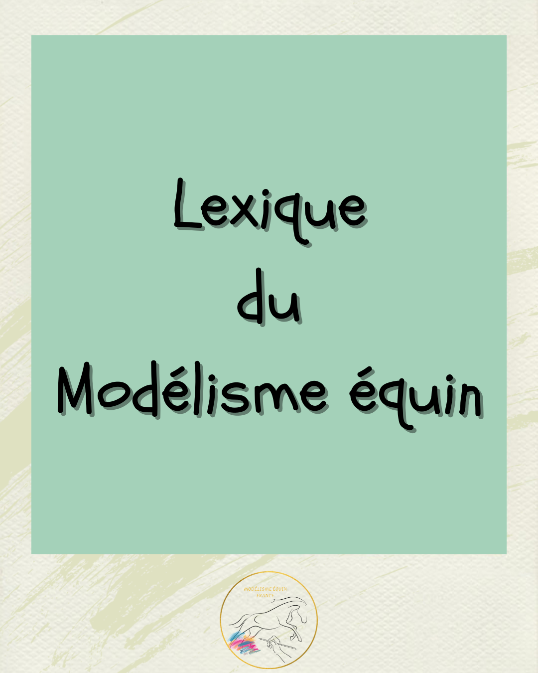 menu lexique modélisme équin