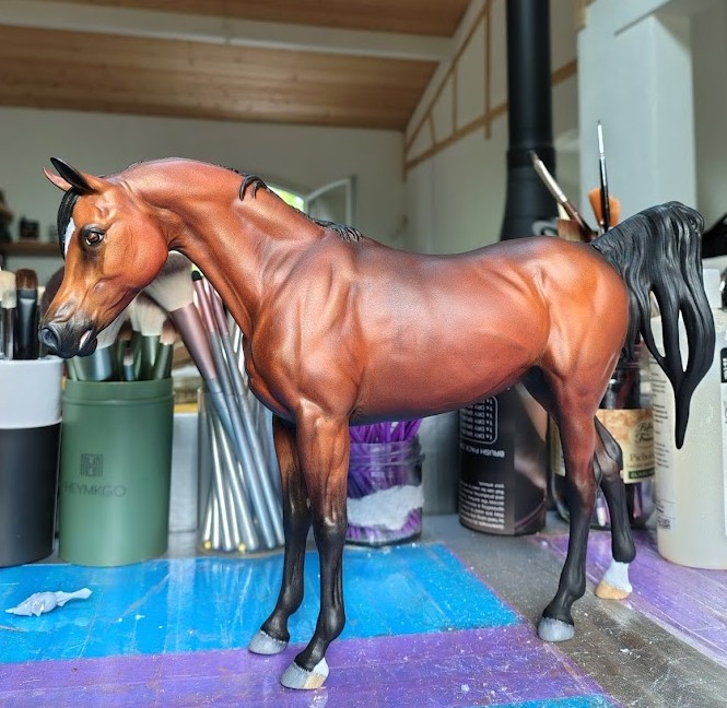 modélisme équin marques blanches acryliques