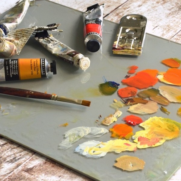 peinture à l'huile couches fines