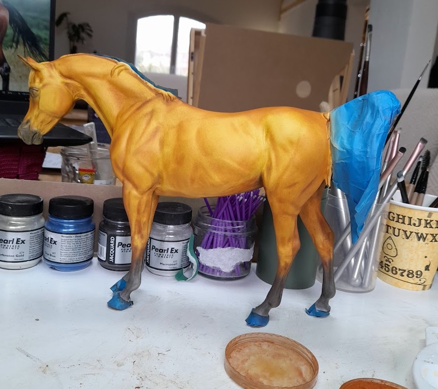 Modélisme équin : teinte de base pastel