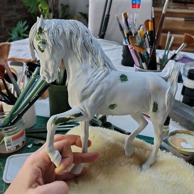 Prep d'un résine d'artiste