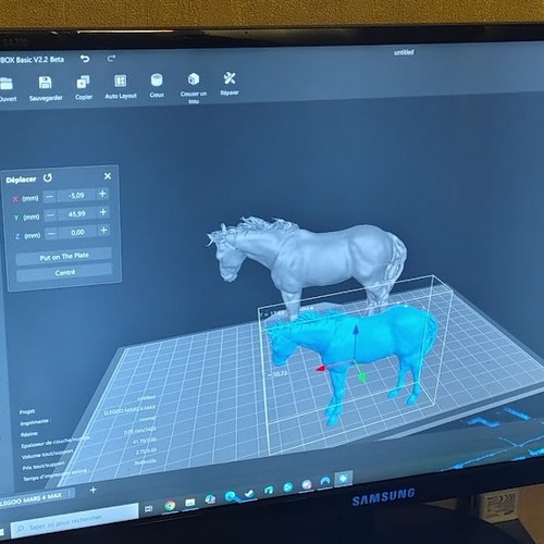 Modélisation Cheval 3D sur 2 échelles