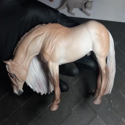 ombrage de la robe aux pastels sur un custom