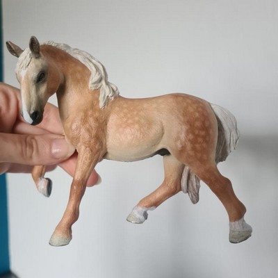 Palomino pommelé aux pastels